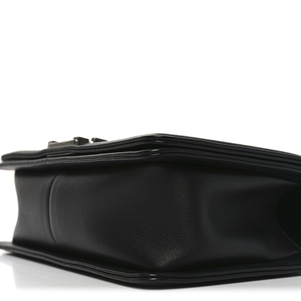 Calfskin Quilted Medium Boy Flap Black