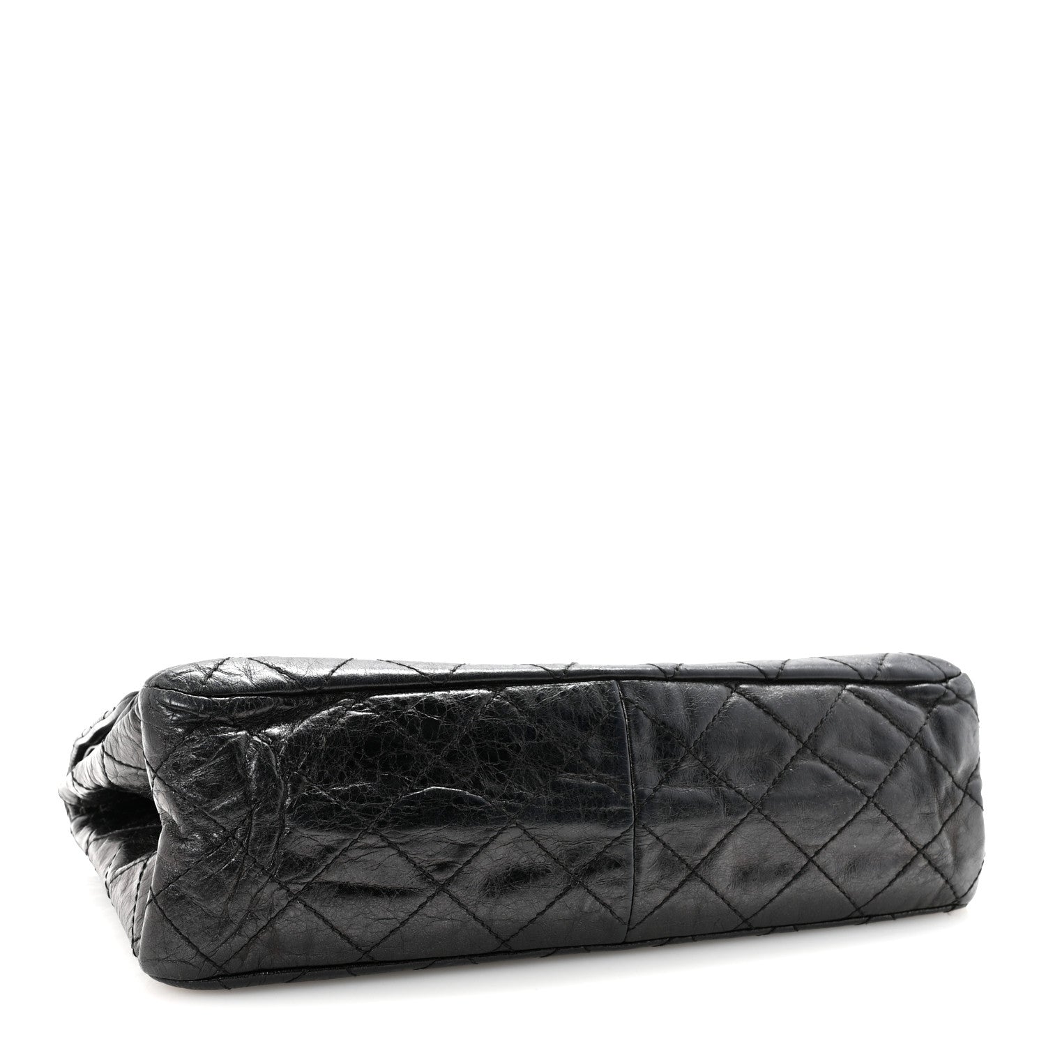 Aged Calfskin Quilted 2.55 Reissue 227 Flap Black
