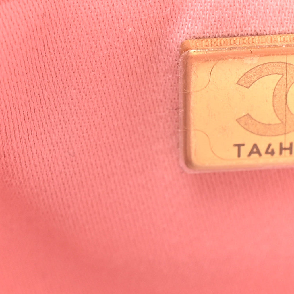 Caviar Quilted Small Chanel 25 Handbag Light Pink