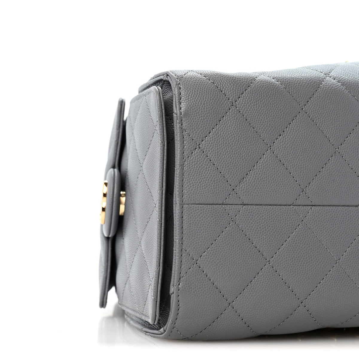 Caviar Quilted Small Chanel 25 Handbag Dark Grey
