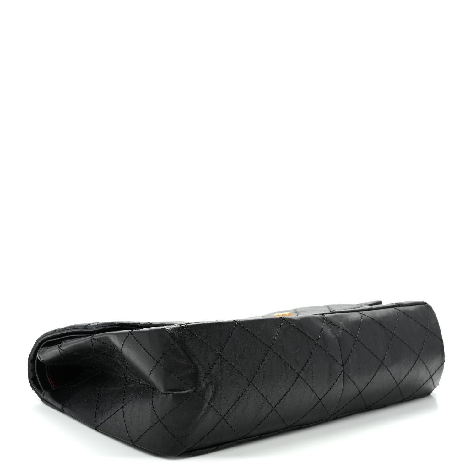 Aged Calfskin Quilted 2.55 Reissue 227 Flap Black