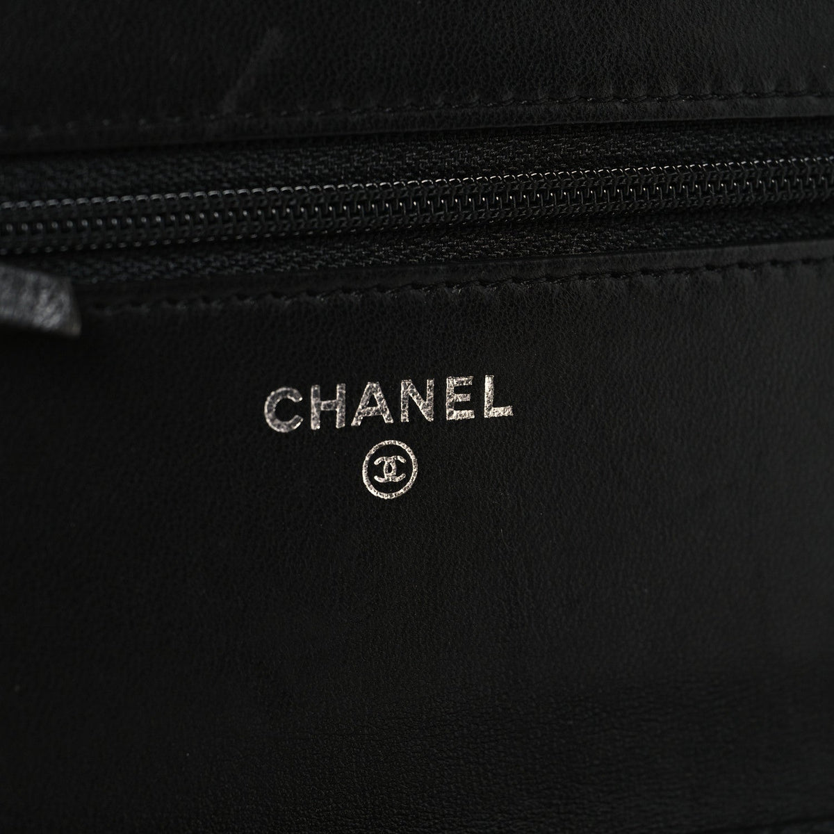 Lambskin Quilted Boy Wallet On Chain WOC Black