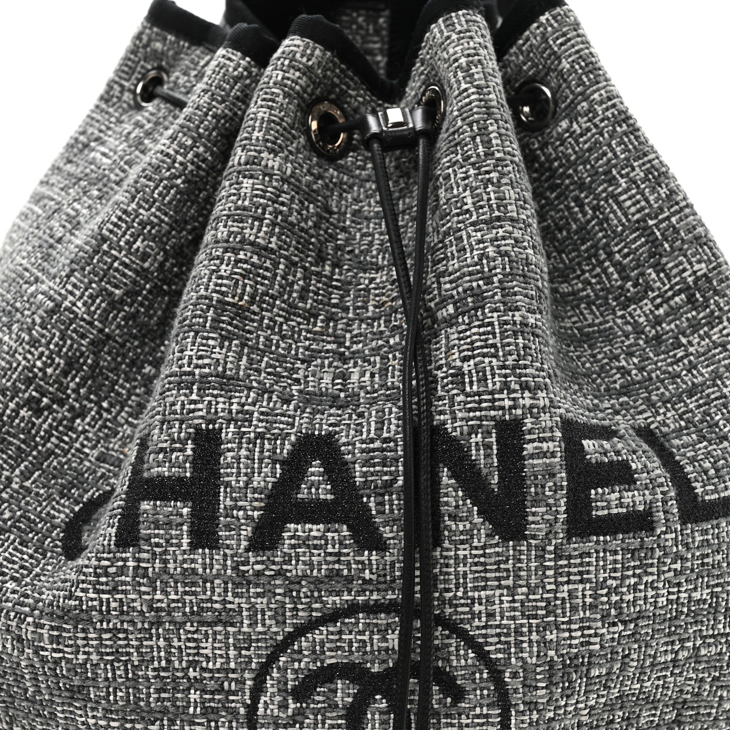 Canvas Large Deauville Backpack Charcoal