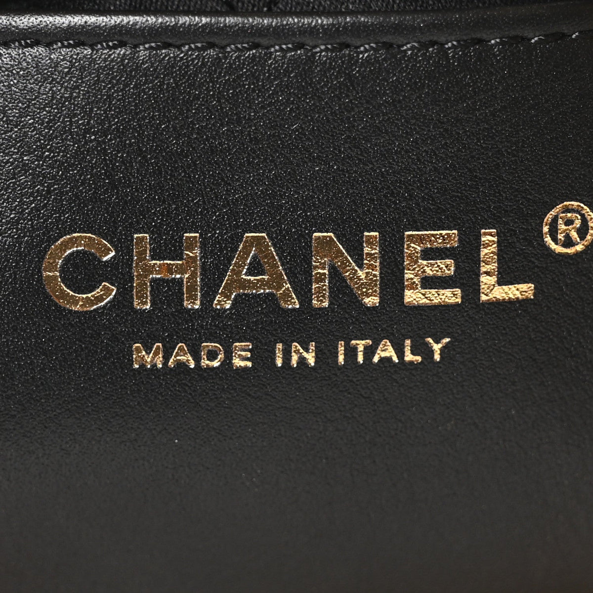 Metallic Calfskin Macrame Mini Chanel 22 Gold