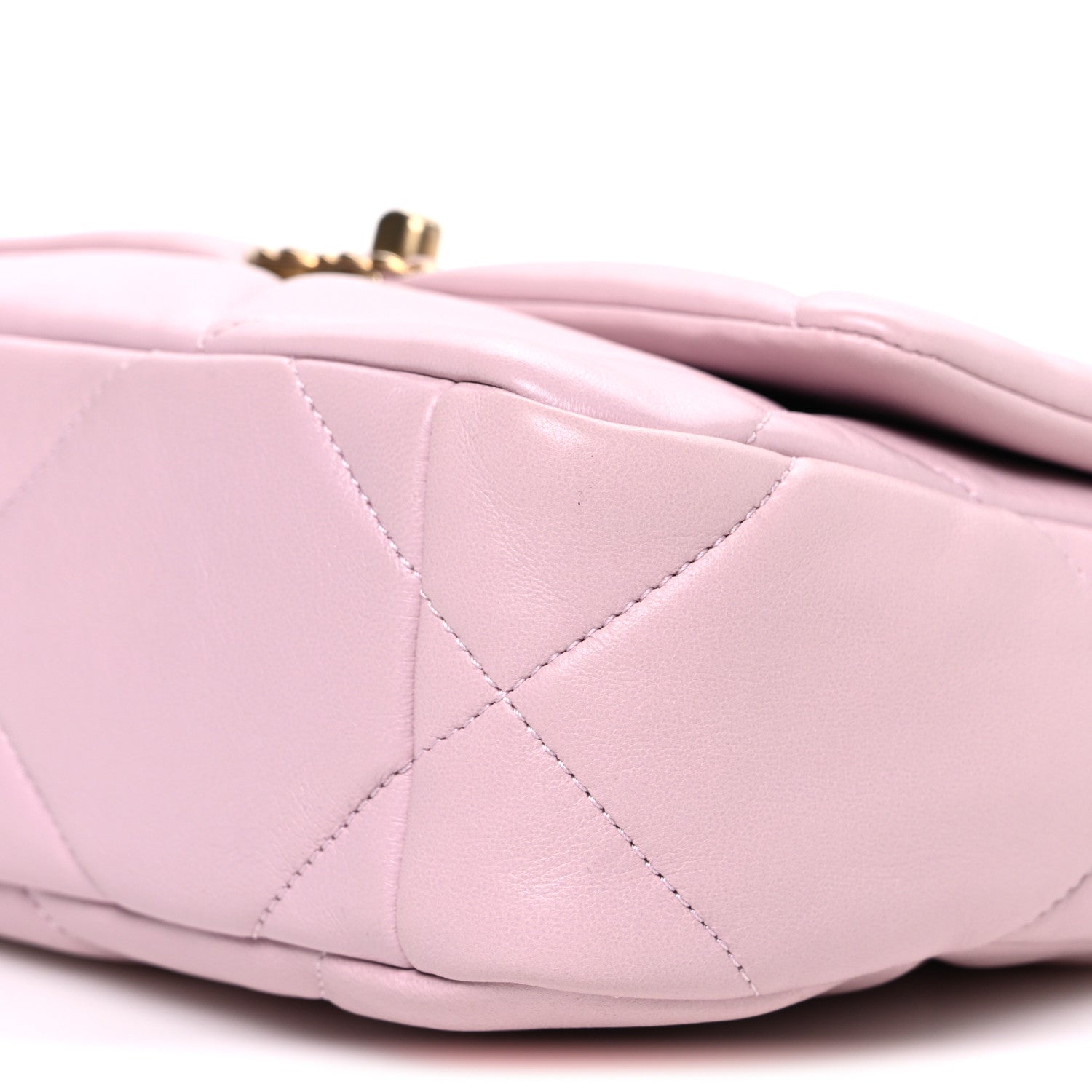 Lambskin Quilted Medium Chanel 19 Flap Light Pink