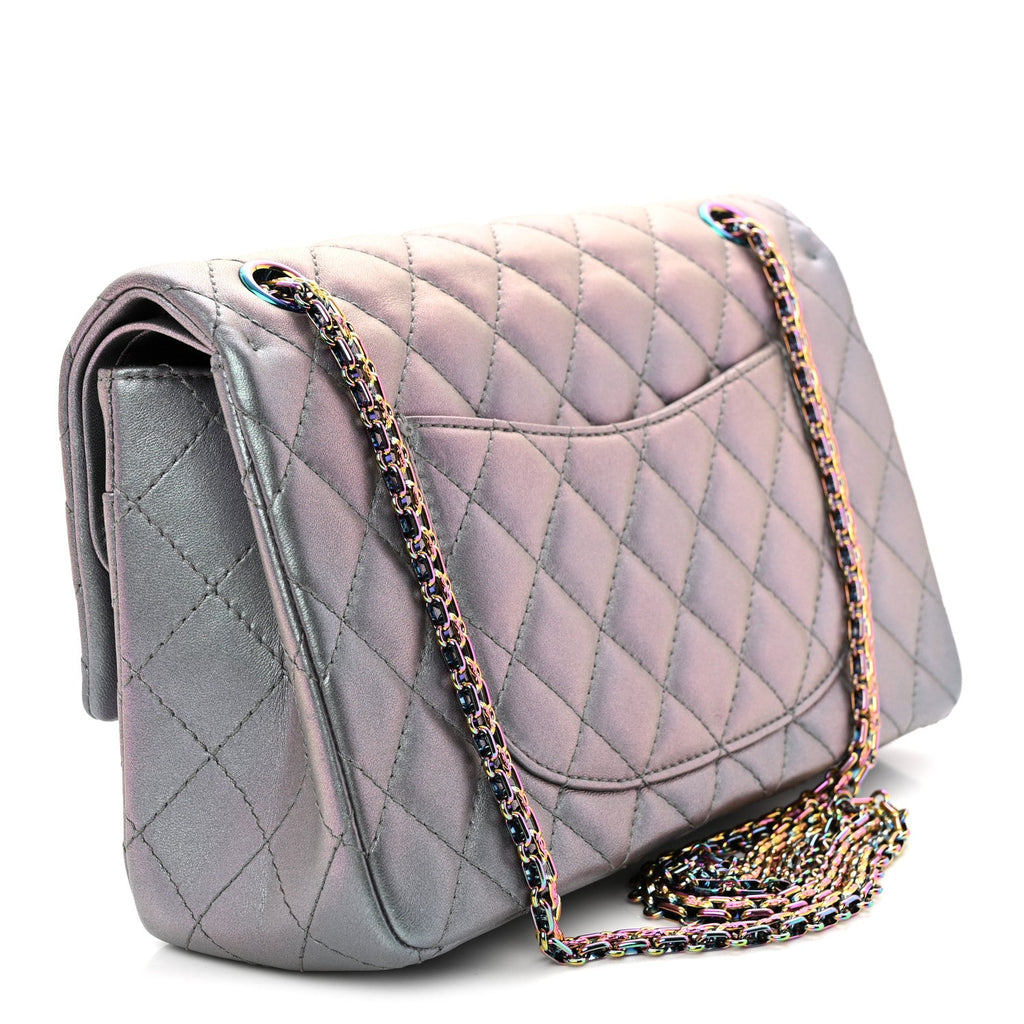Iridescent Lambskin Quilted 2.55 Reissue 226 Flap Light Purple