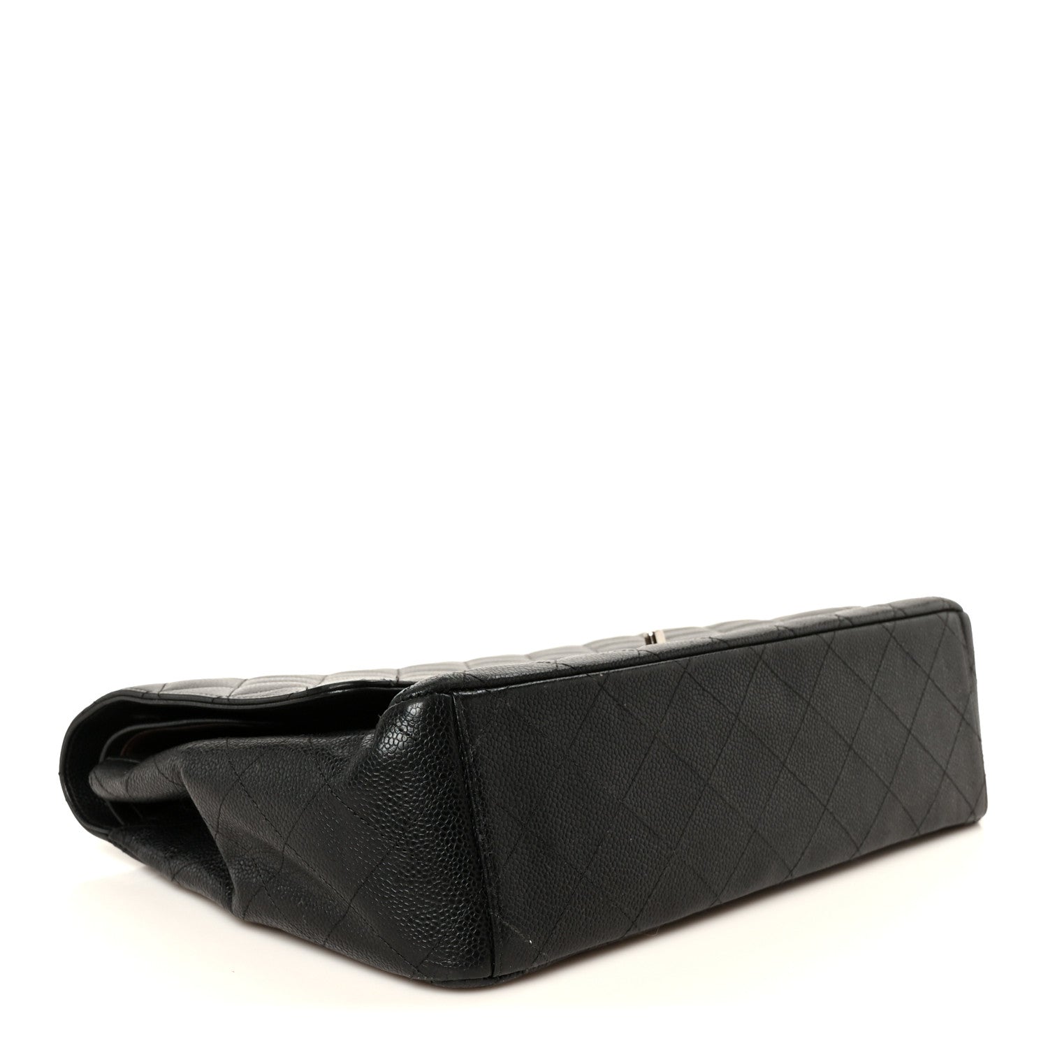 Caviar Quilted Maxi Double Flap Black