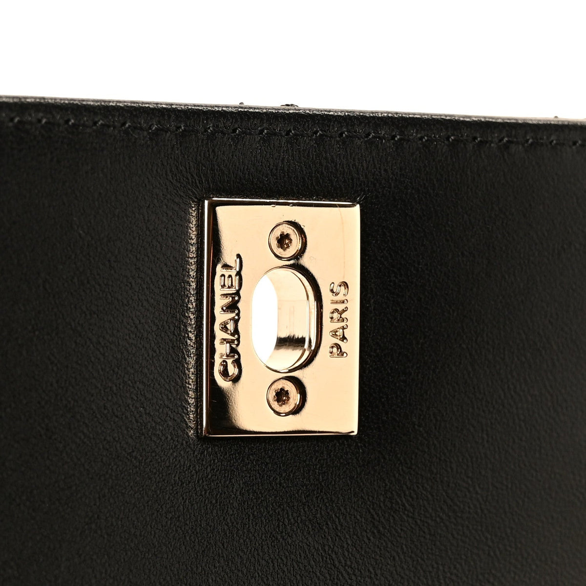Lambskin Quilted Mini Trendy CC Dual Handle Flap Bag Black