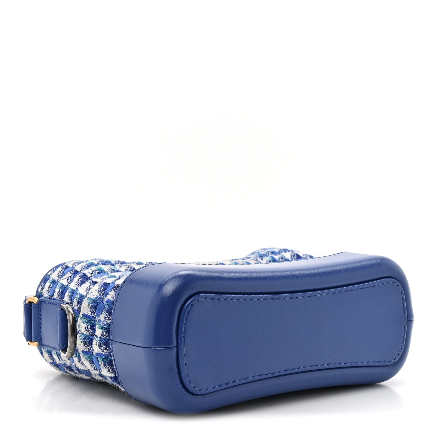 Tweed Calfskin Small Gabrielle Hobo Royal Blue