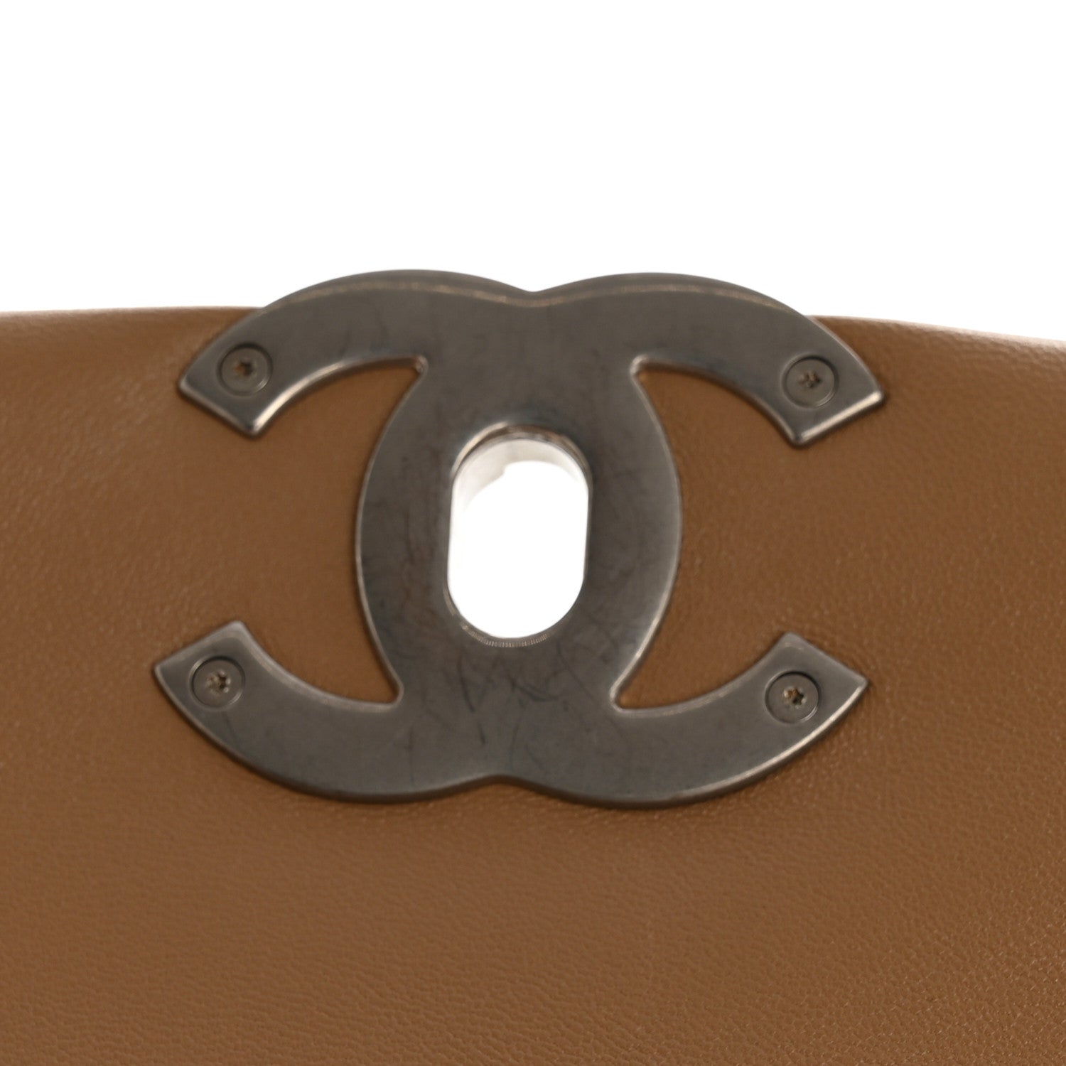 Lambskin Quilted Medium Chanel 19 Flap Beige