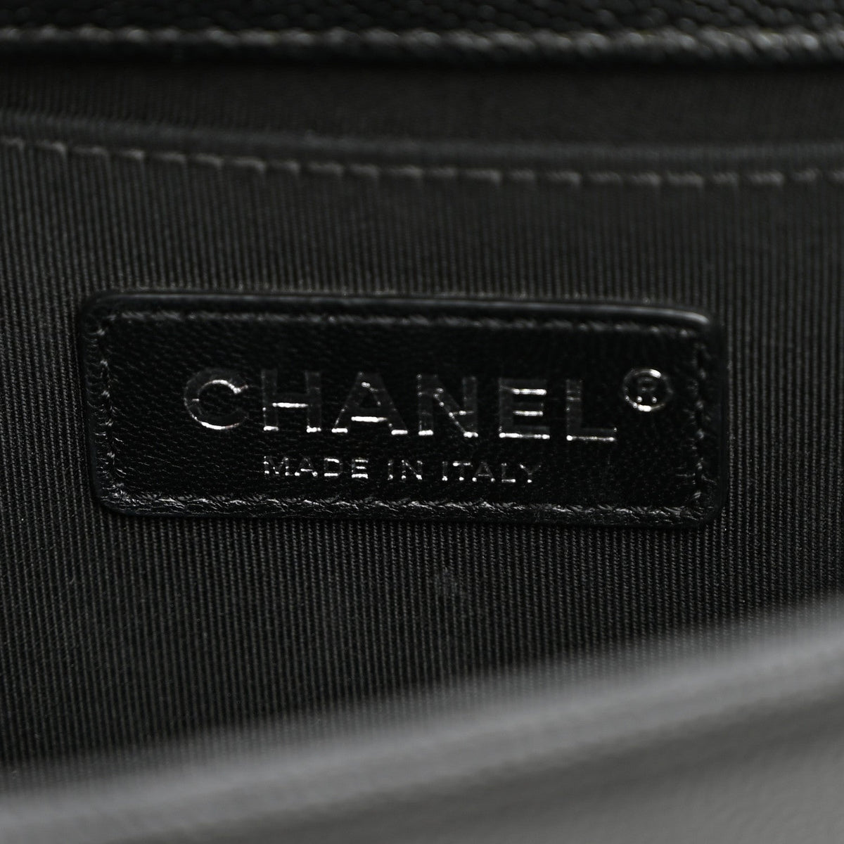 Caviar Quilted Small Boy Flap Black