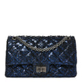Metallic Snakeskin 2.55 Reissue 225 Flap Blue