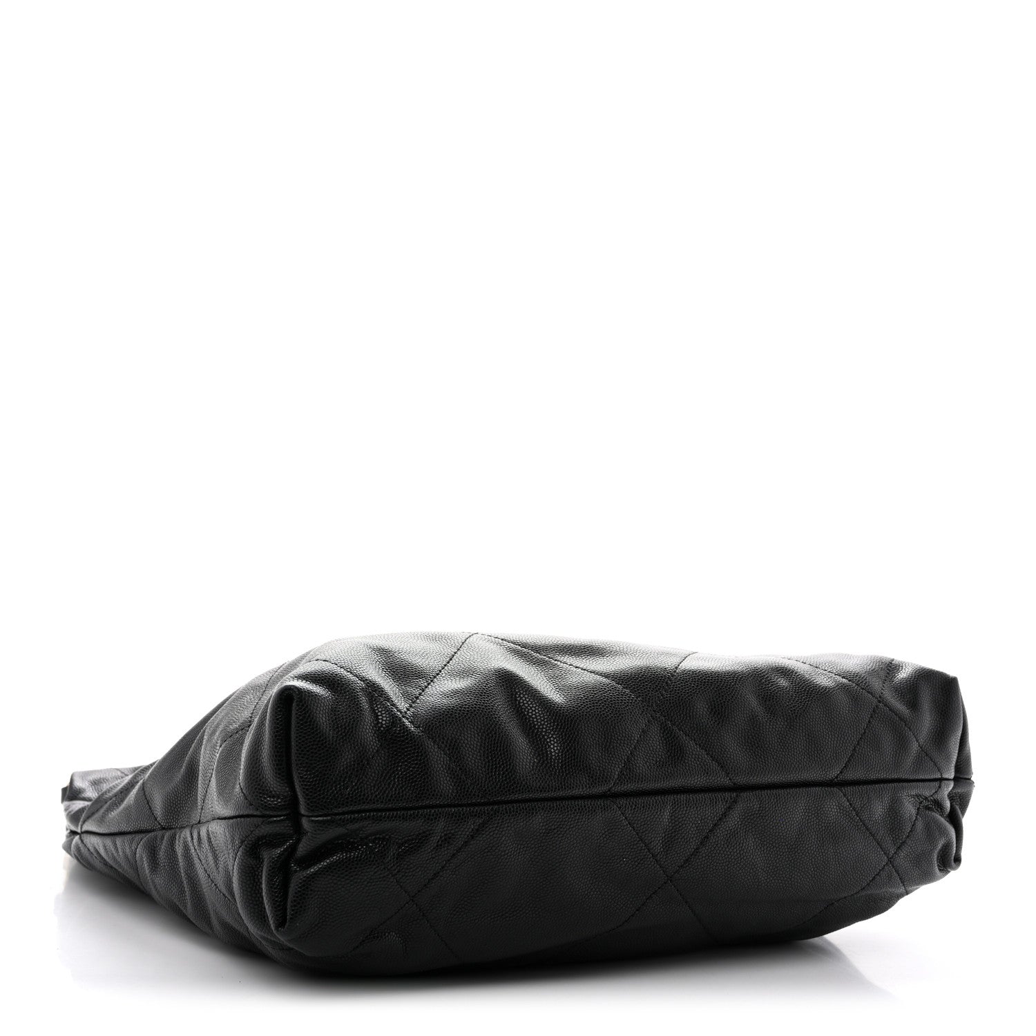 Shiny Caviar Quilted Monochrome Small Chanel 22 Black