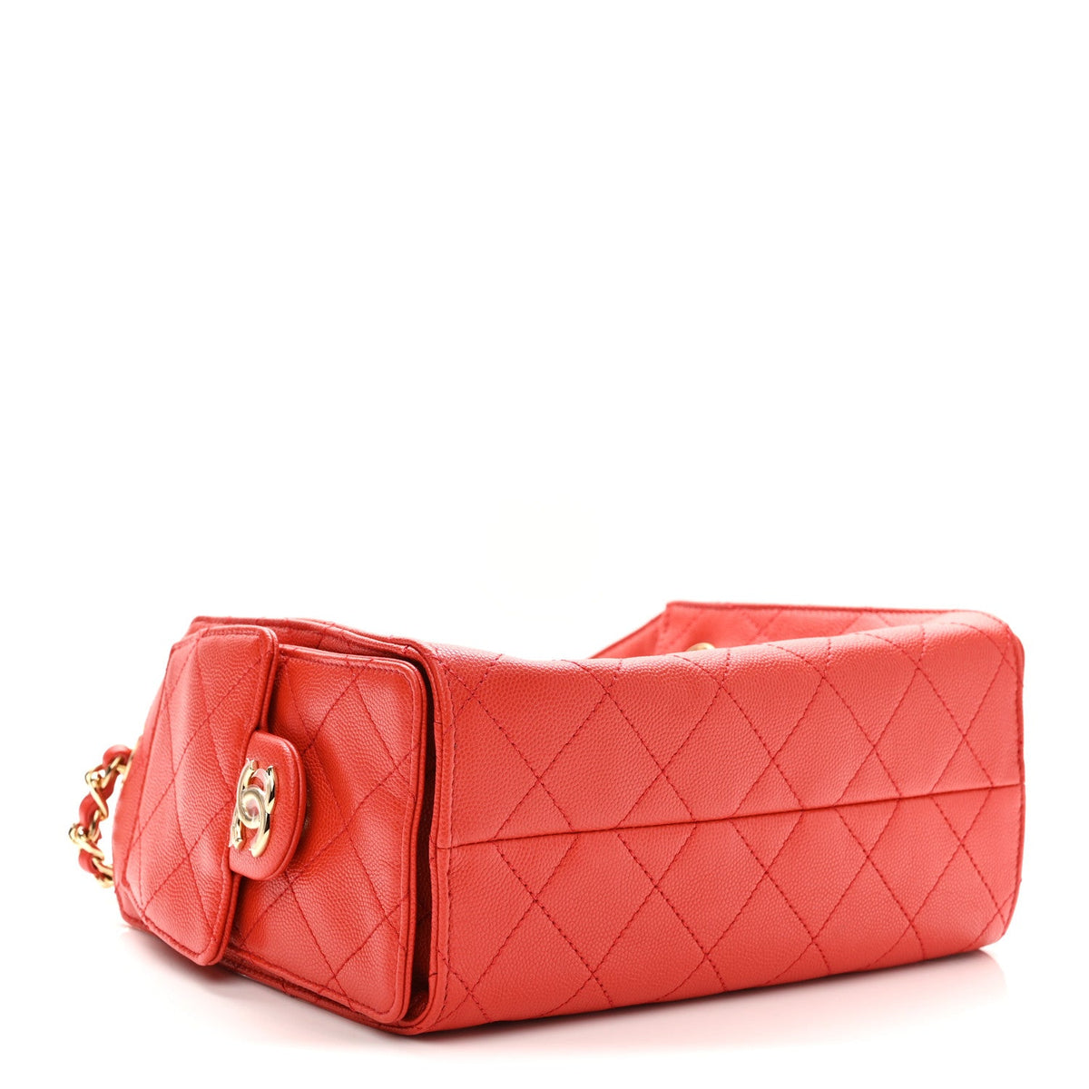 Caviar Quilted Mini Chanel 25 Handbag Red