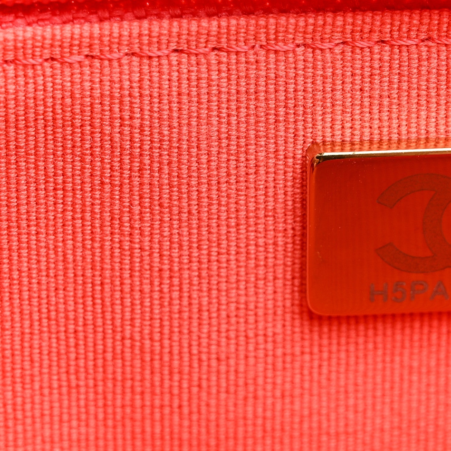 Lambskin Quilted Chanel 19 Wallet On Chain WOC Coral