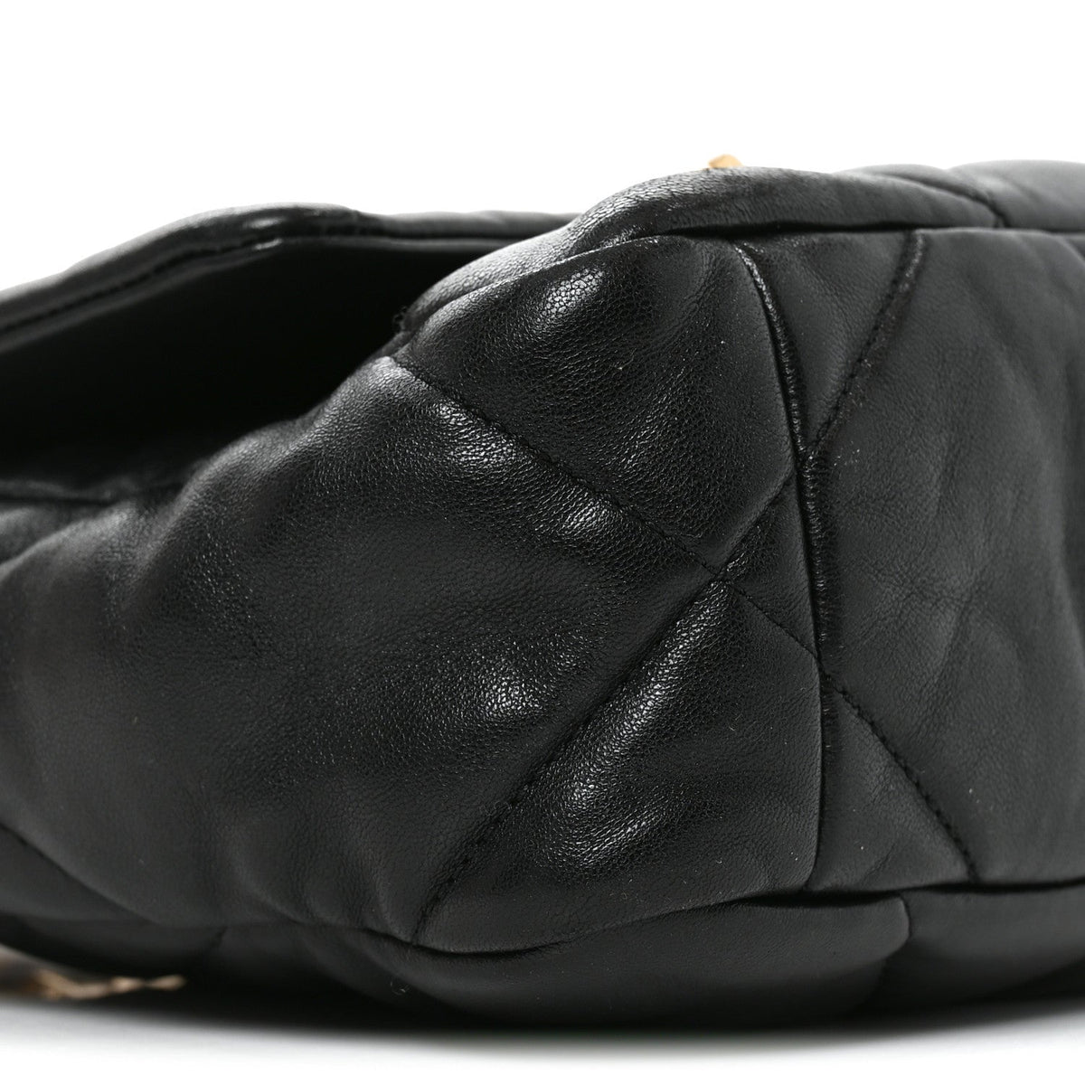 Lambskin Quilted Medium Chanel 19 Flap Black