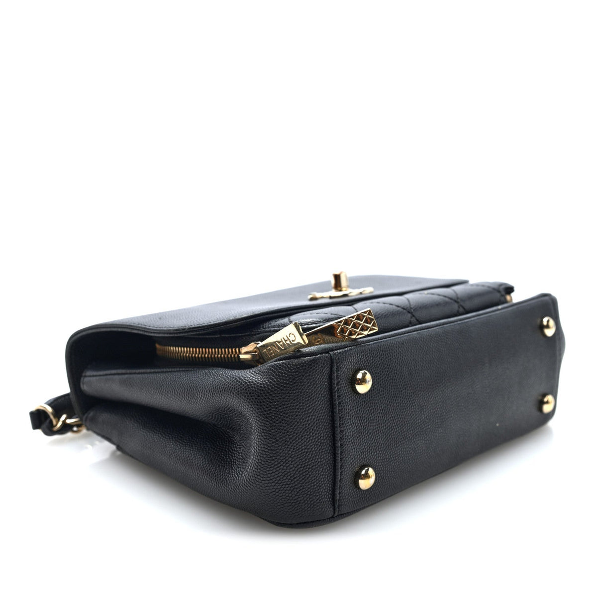 Caviar Quilted Medium Business Affinity Flap Black