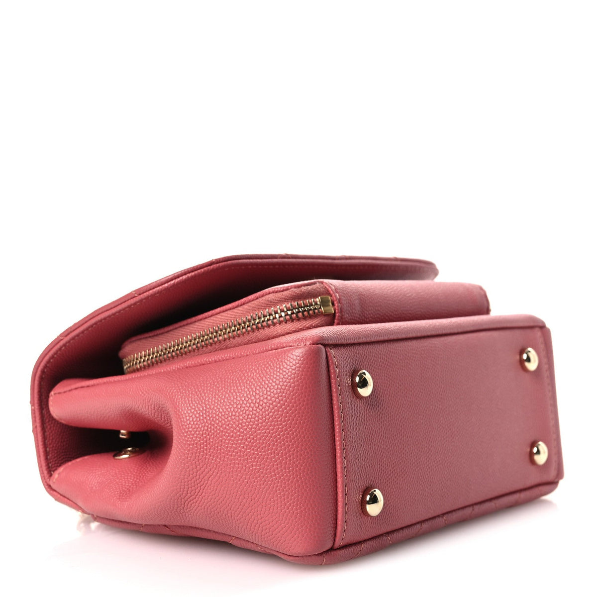Caviar Quilted Small Business Affinity Flap Pink