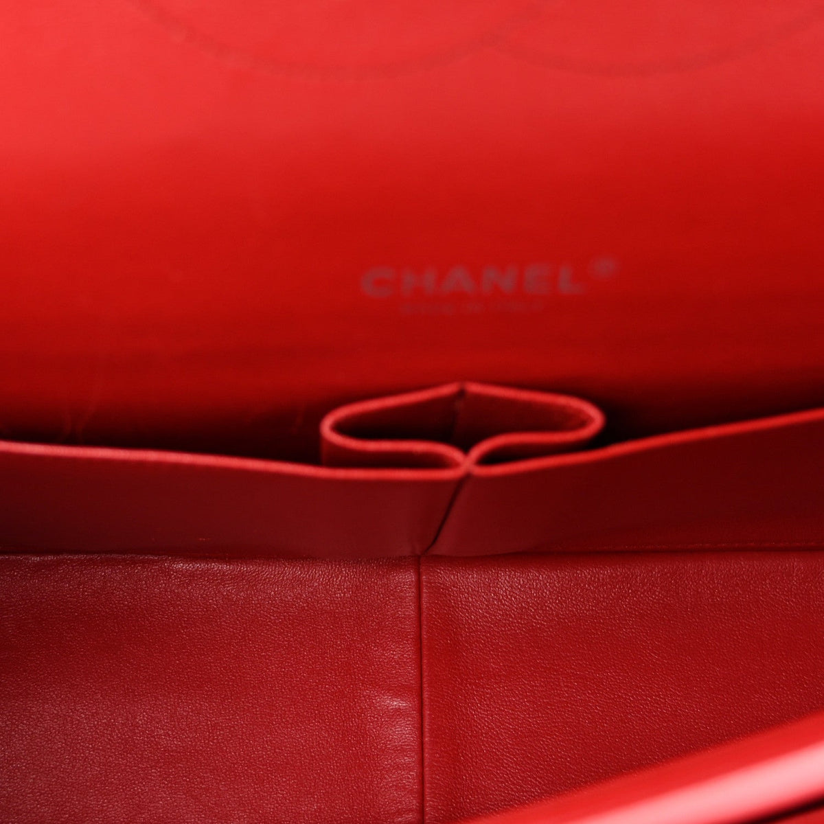 Lambskin Quilted Maxi Double Flap Red