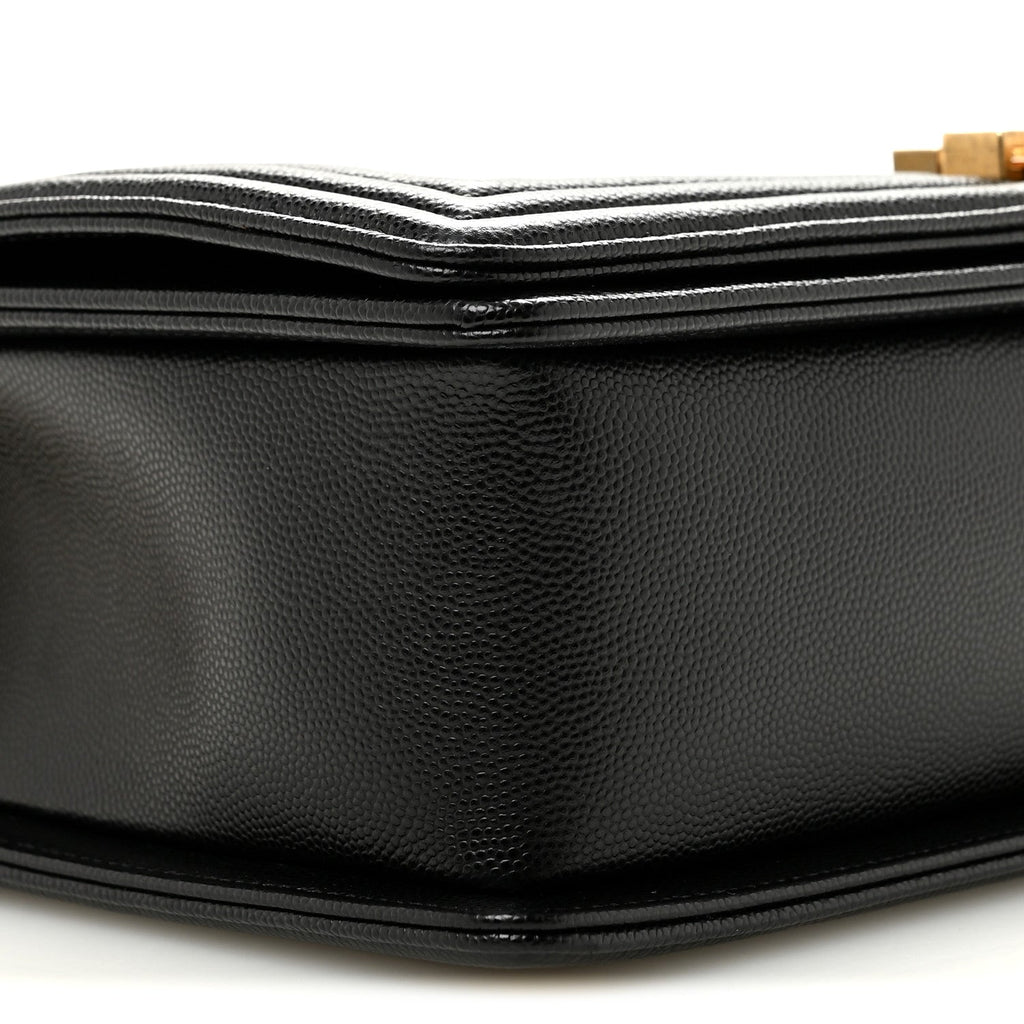 Caviar Quilted New Medium Boy Flap Black
