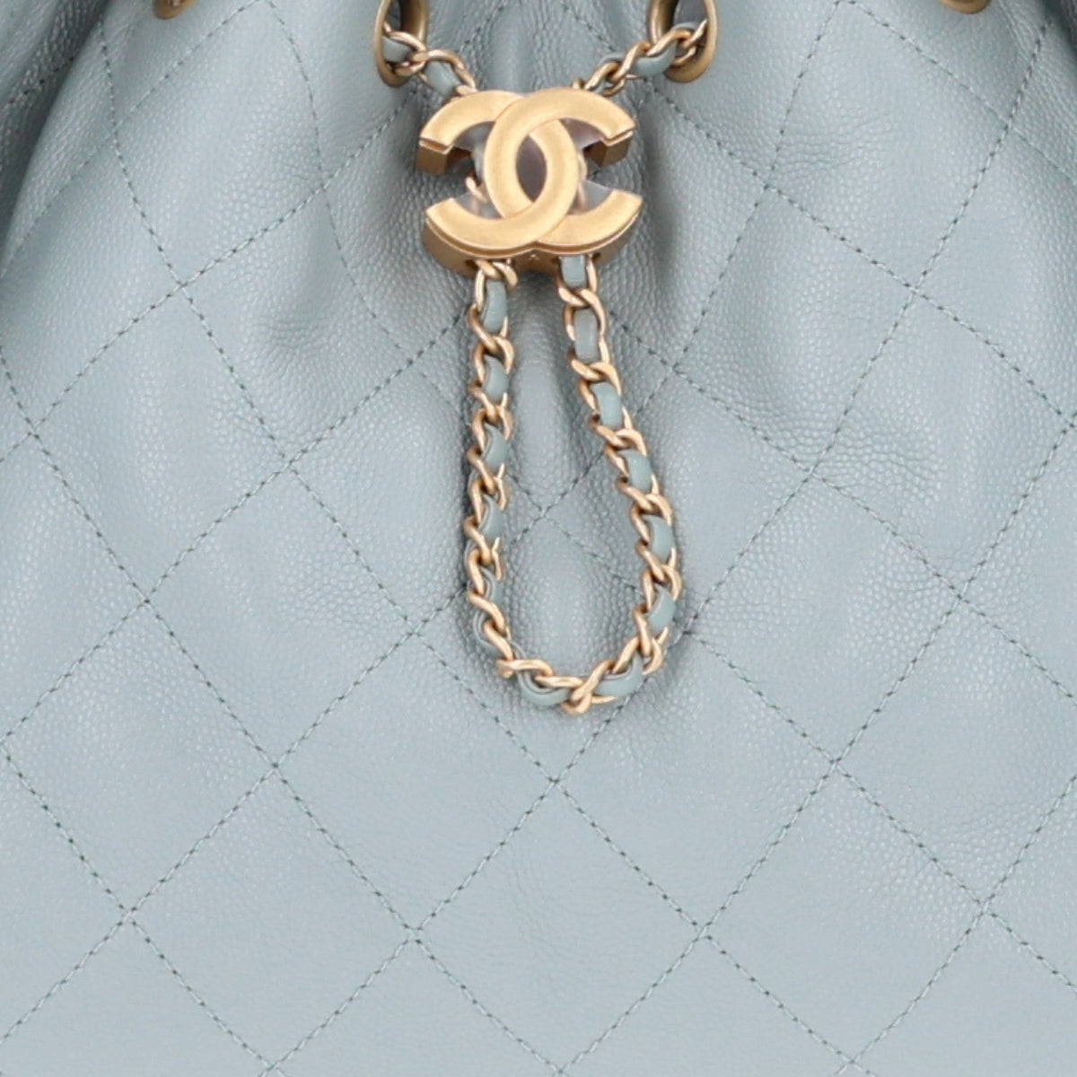 Caviar Quilted Small Chanel 25 Handbag Light Green