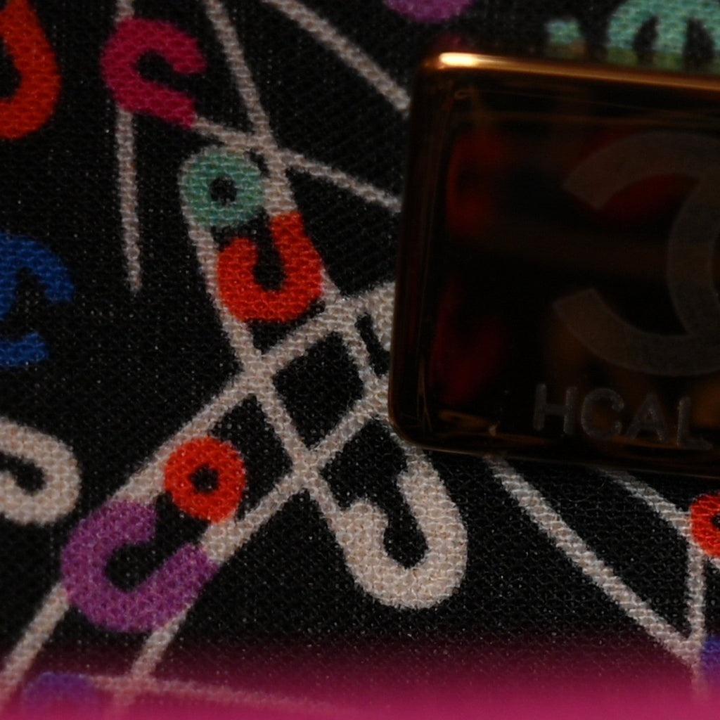 Caviar Quilted Chain Embossed CC Wallet On Chain WOC Fuchsia