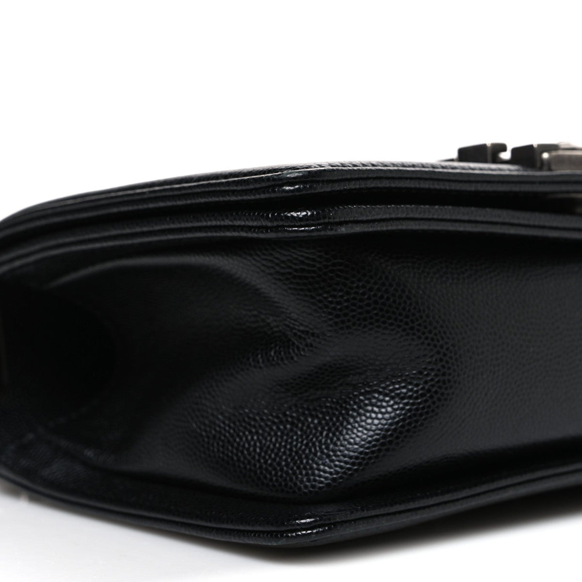Caviar Quilted Small Boy Flap Black