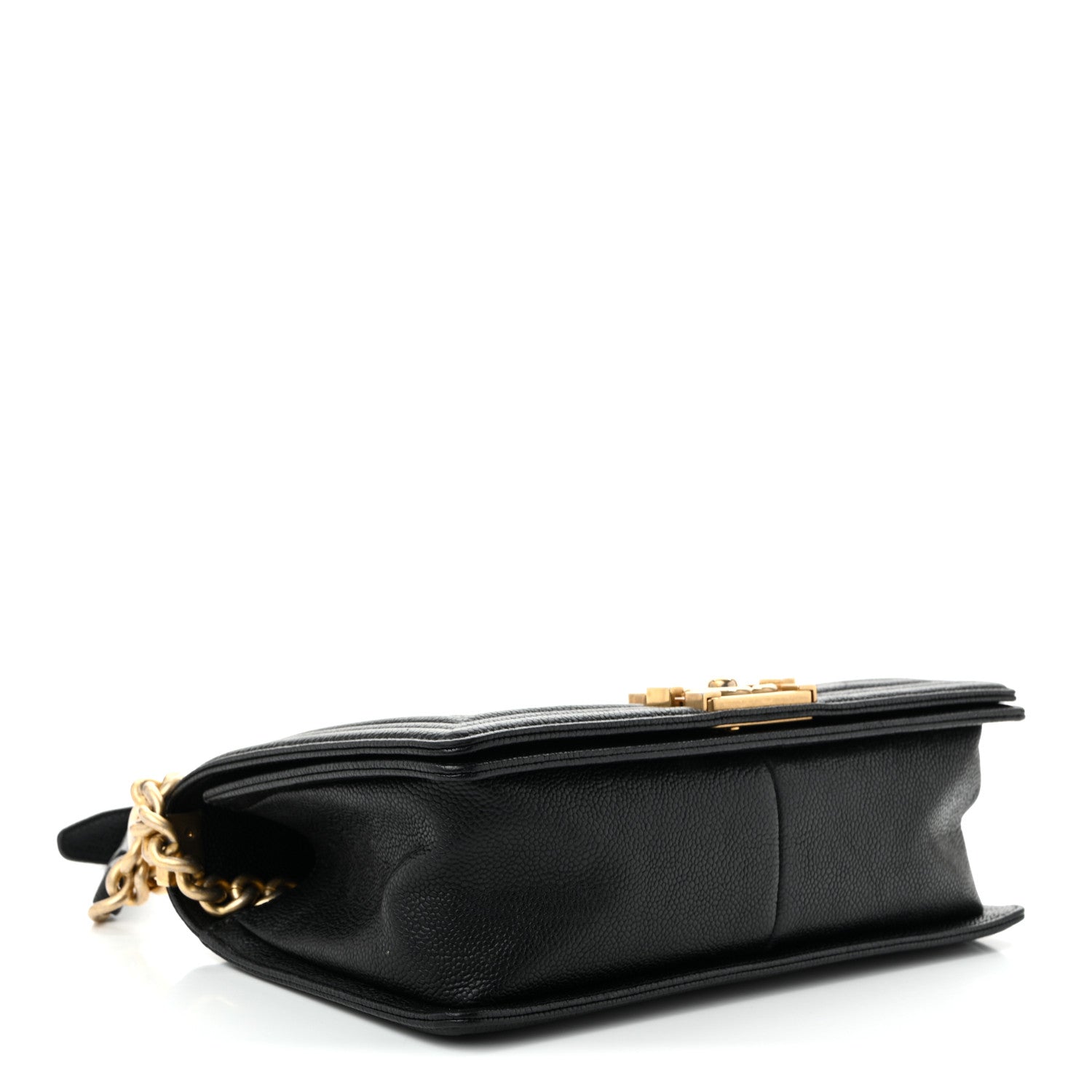 Caviar Quilted Medium Boy Flap Black