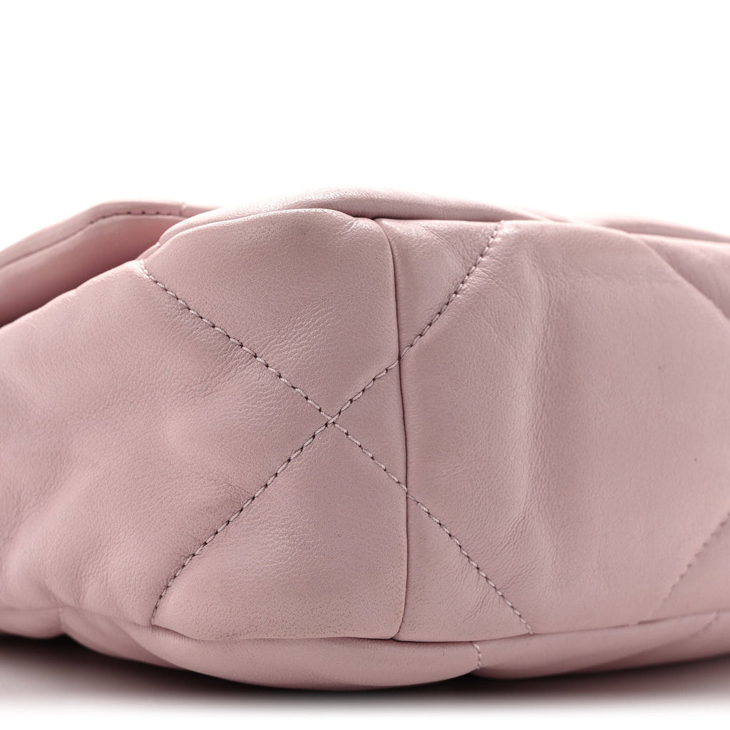 Lambskin Quilted Medium Chanel 19 Flap Light Pink
