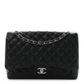 Caviar Quilted Maxi Double Flap Black