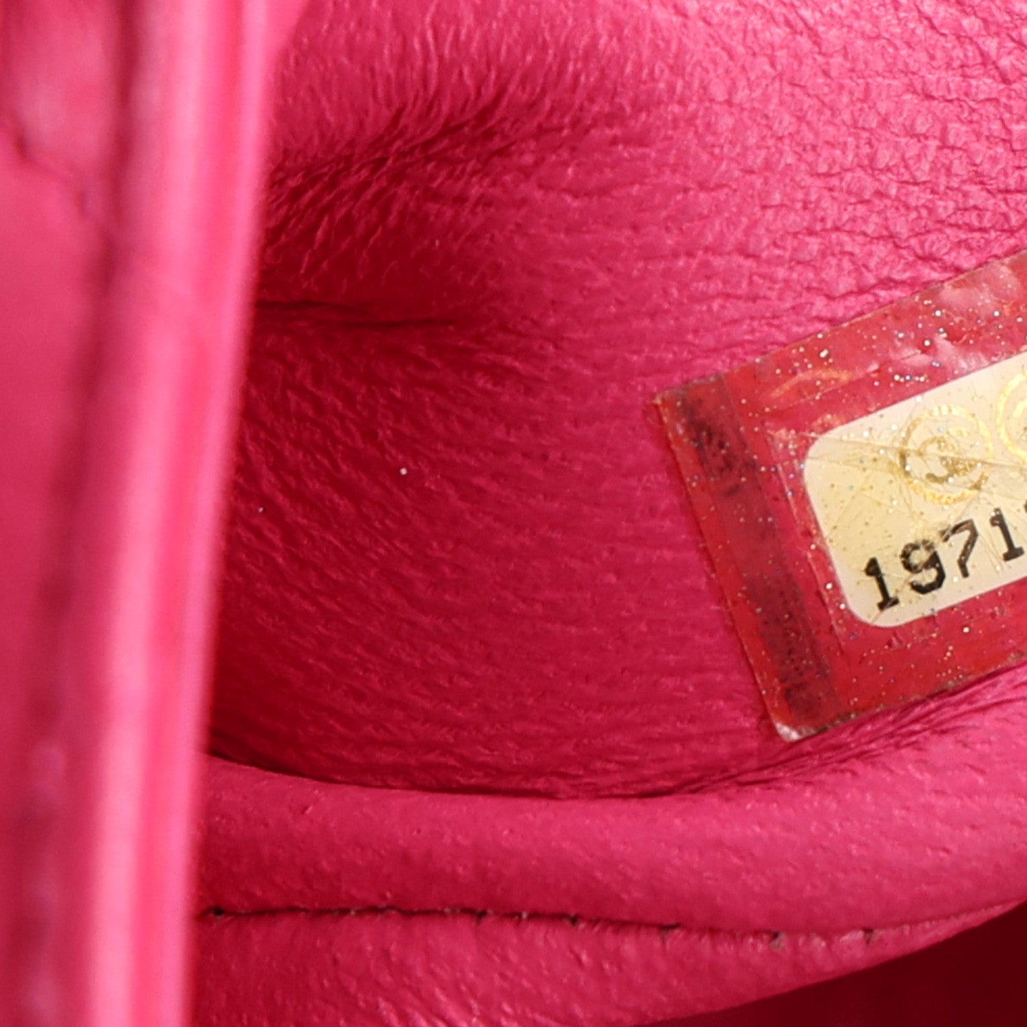 Lambskin Quilted Mini Square Flap Dark Pink