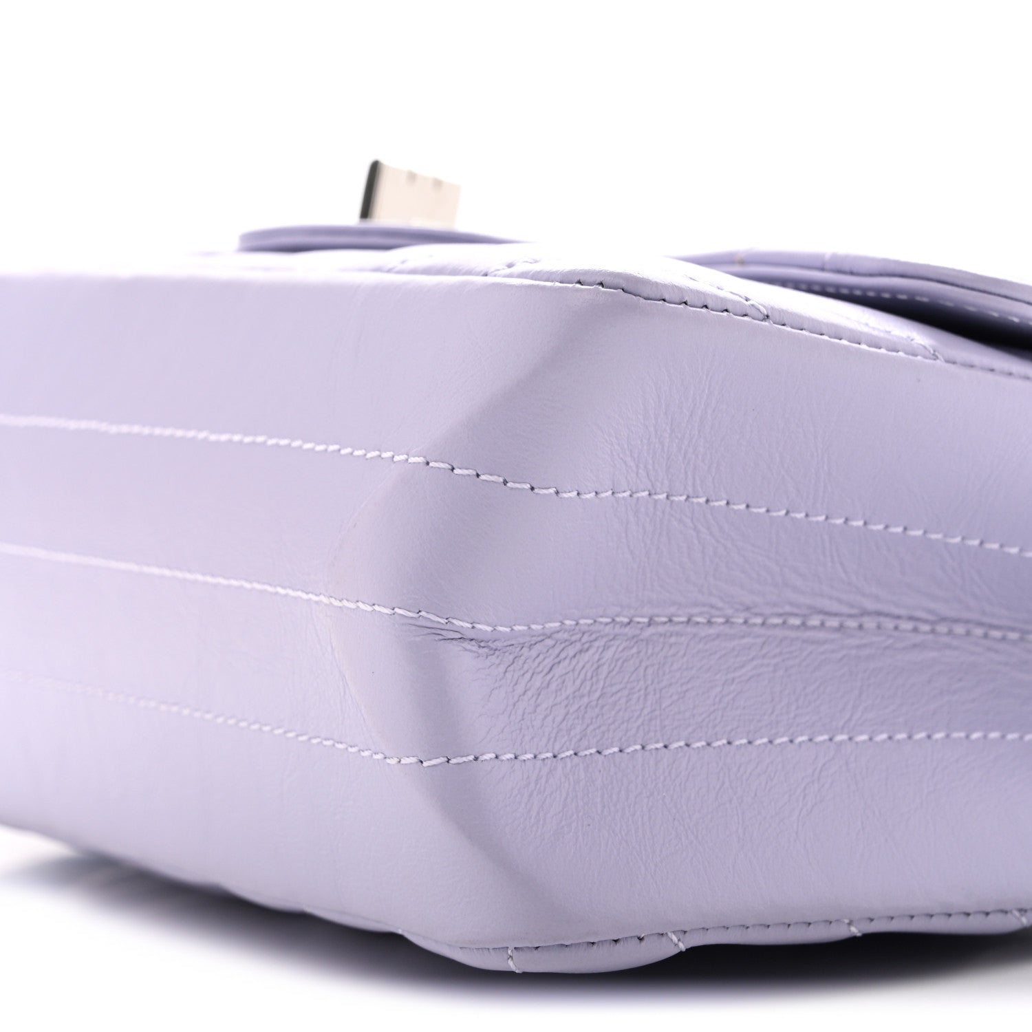Aged Calfskin Chevron Quilted 2.55 Reissue Mini Flap Light Purple