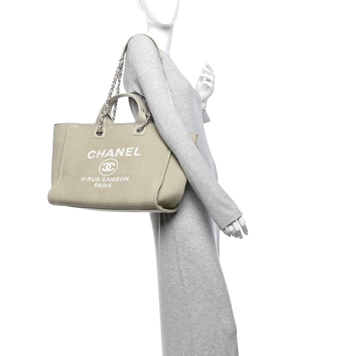 Mixed Fibers Medium Deauville Tote Grey