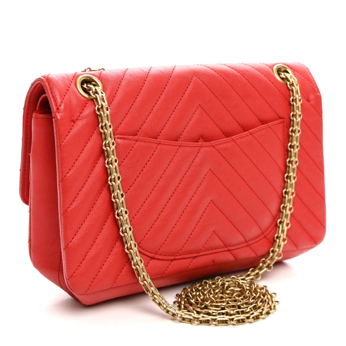 Sheepskin Chevron Quilted 2.55 Reissue 225 Flap Red