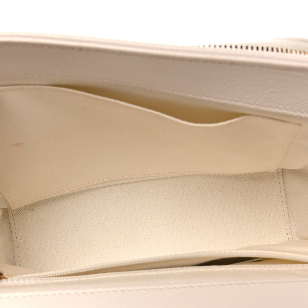 Caviar Quilted Medium Business Affinity Flap White