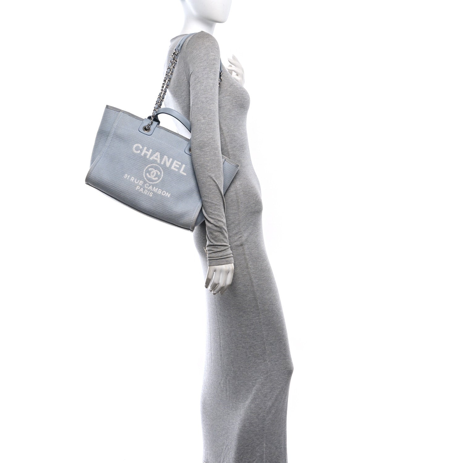 Mixed Fibers Small Deauville Tote Light Blue