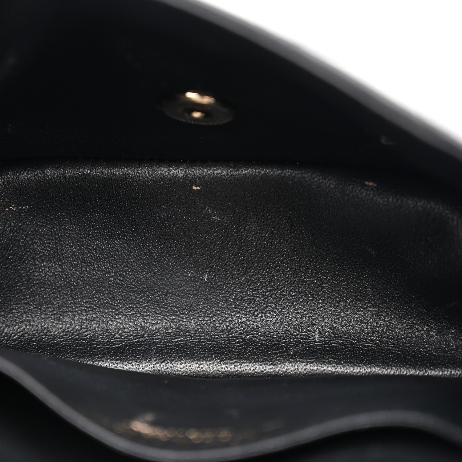 Lambskin Quilted Mini Square Flap Black