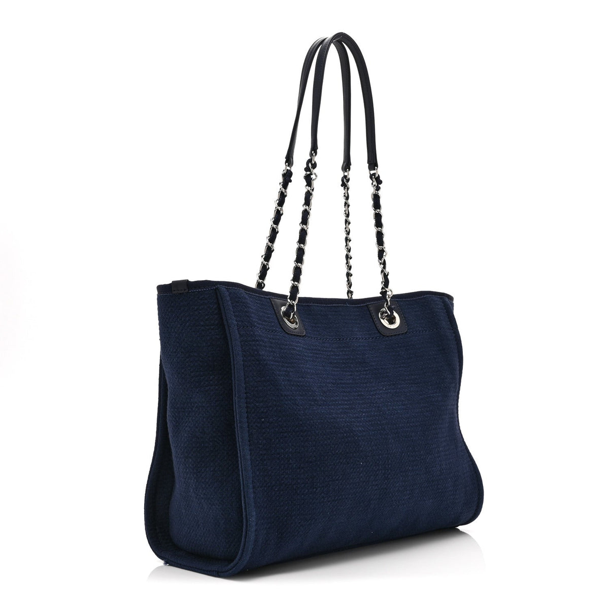 Mixed Fibers Small Deauville Tote Navy