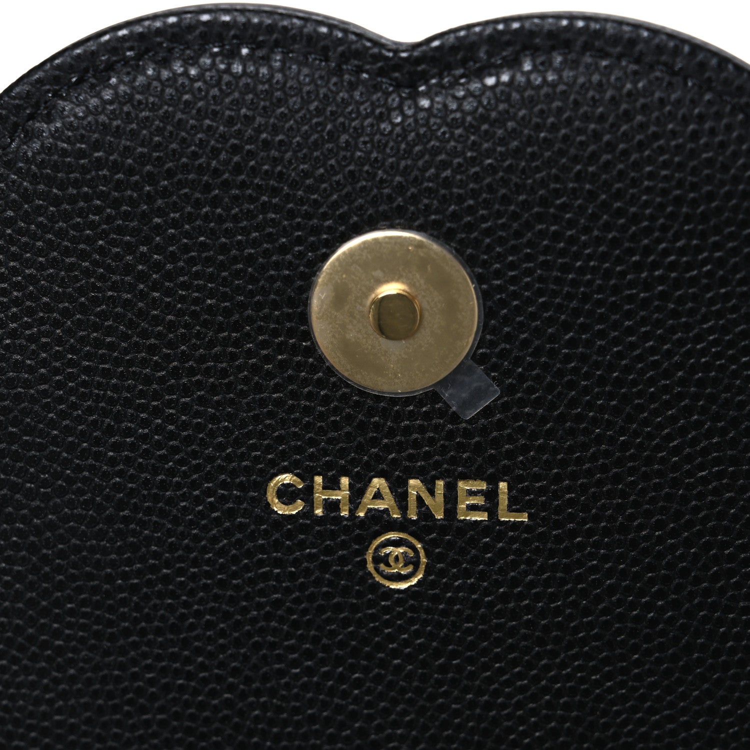 Shiny Caviar Lambskin Quilted CC Neo Filigree Wallet on Chain WOC Black