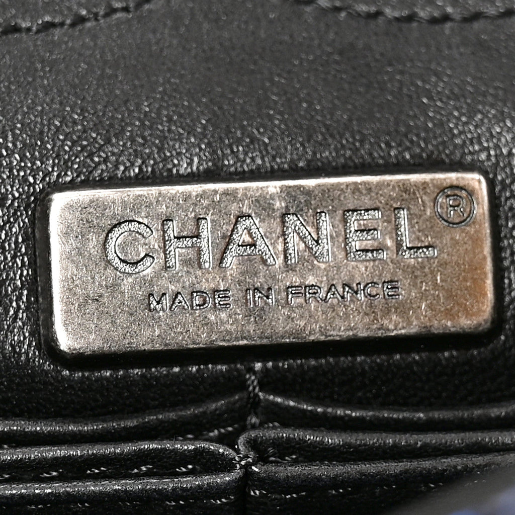 Metallic Snakeskin 2.55 Reissue 225 Flap Blue