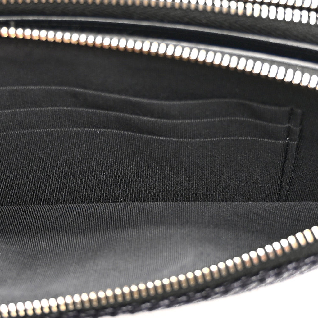 Lurex Straw Small Deauville Clutch With Chain Blue