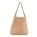 Shiny Calfskin Quilted Small Chanel 22 Beige