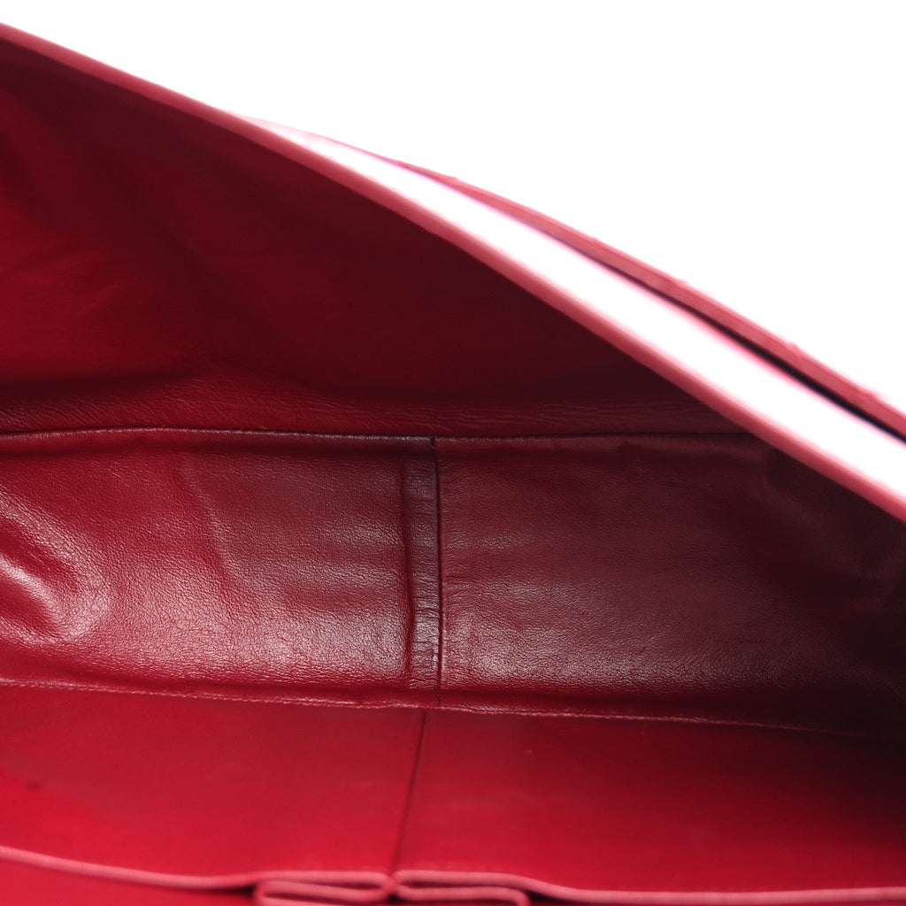 Distressed Patent Quilted 2.55 Reissue 227 Flap Raspberry Red