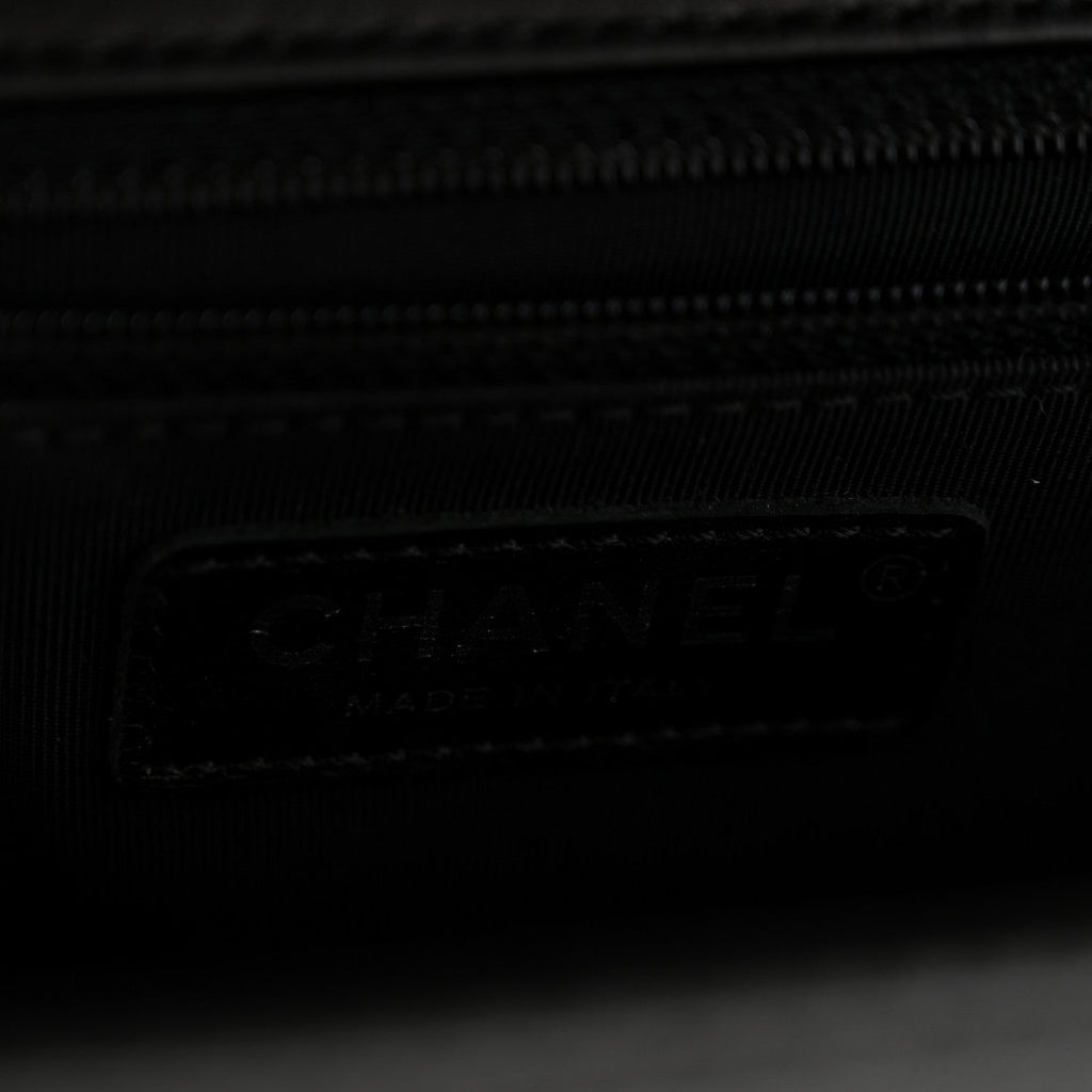 Lambskin Quilted New Medium Boy Flap Black