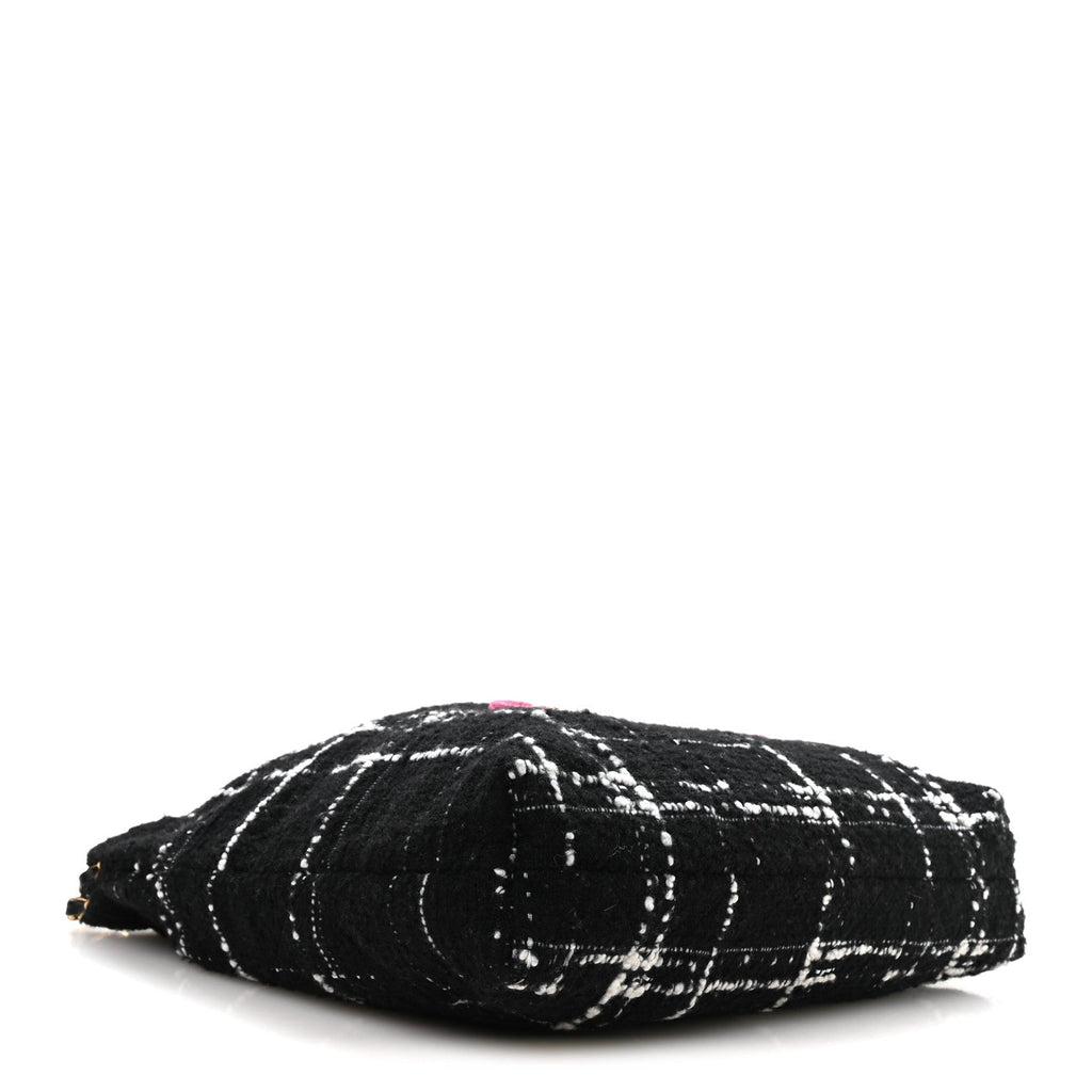 Wool Tweed Quilted Small Chanel 22 Black Multicolor