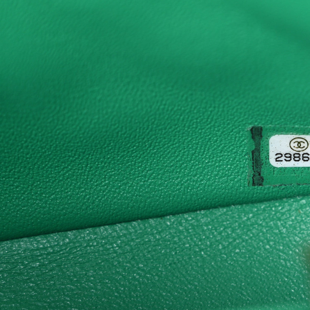 Lambskin Quilted Mini Square Flap Green