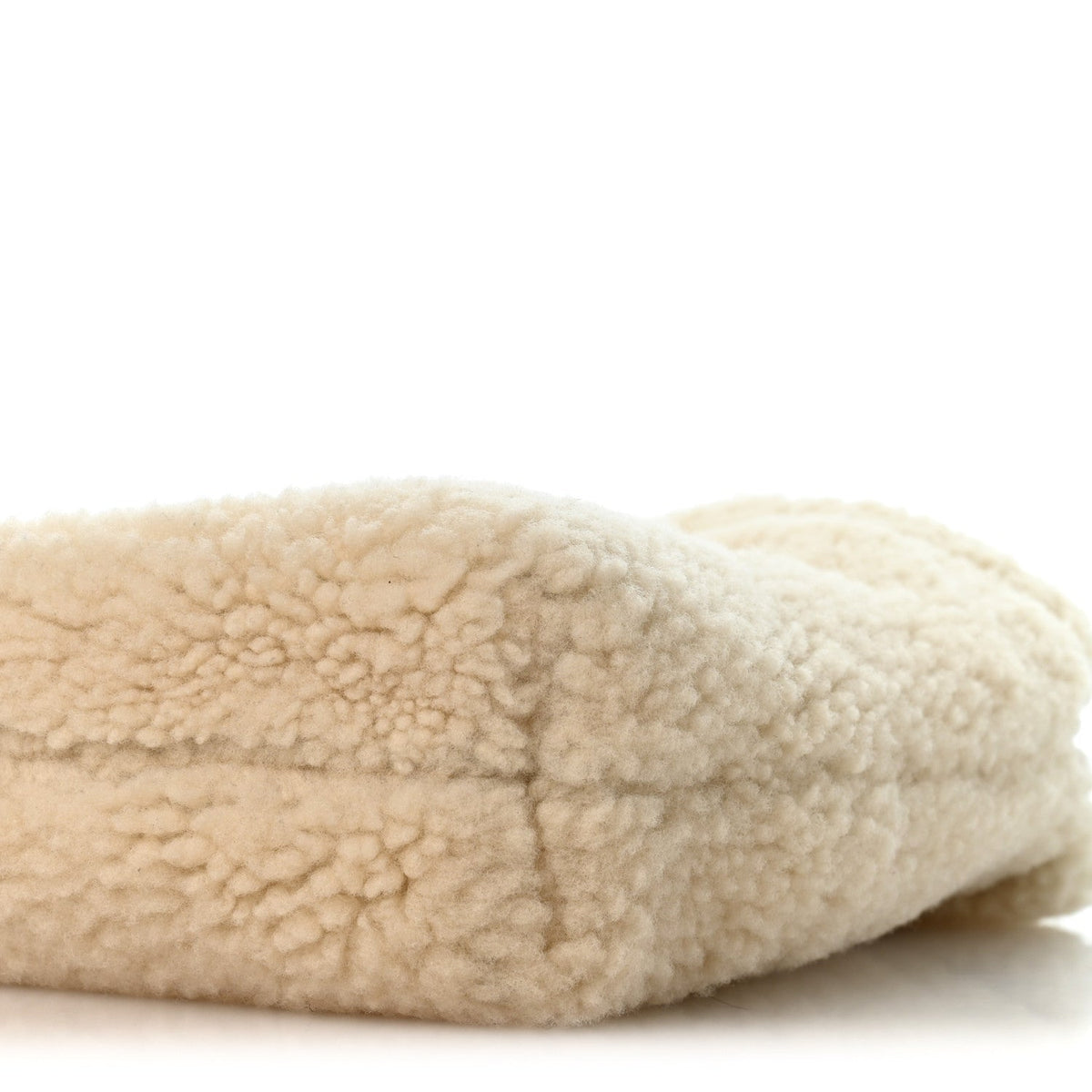 Shearling Quilted Mini Chanel 22 Ecru