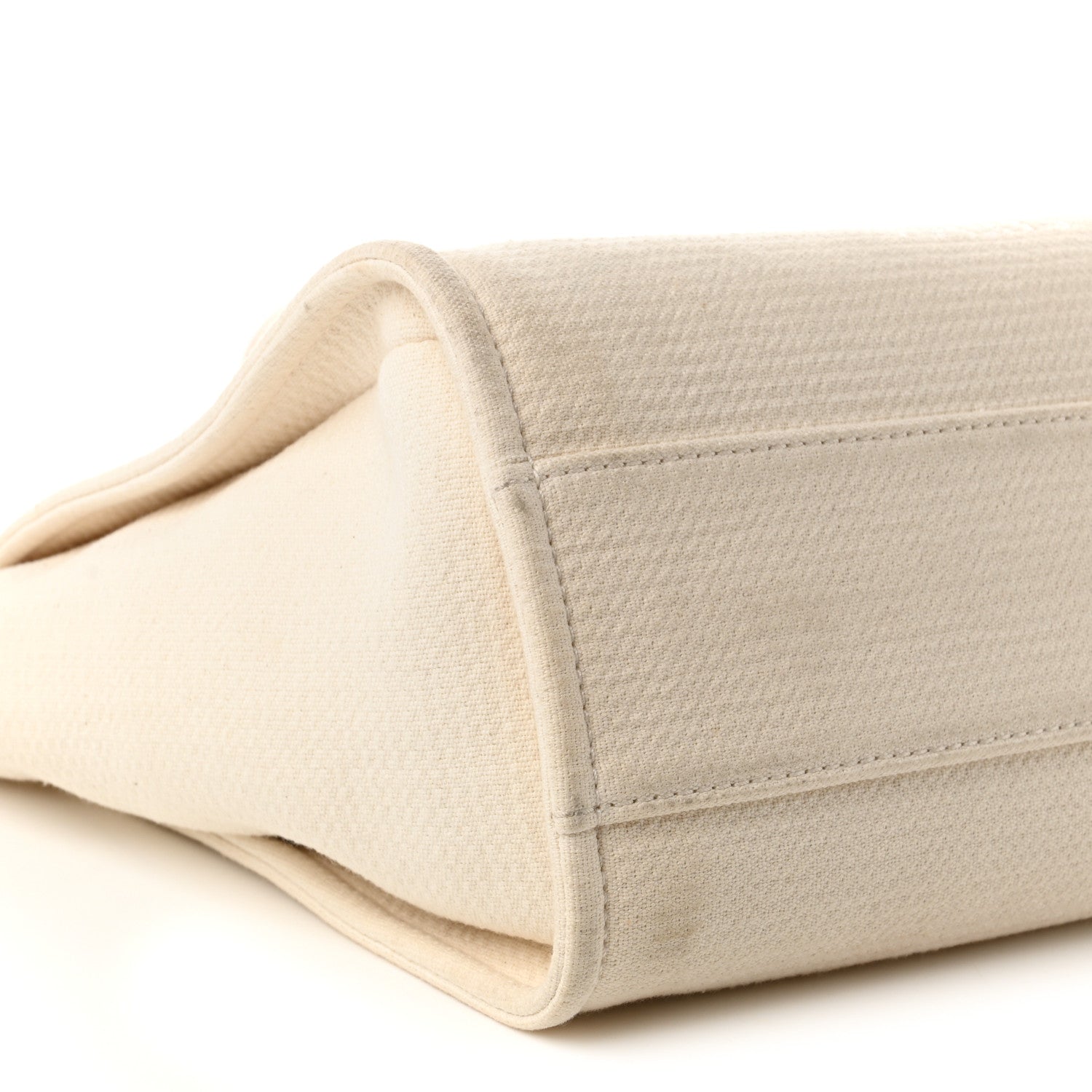 Mixed Fibers Small Deauville Tote White