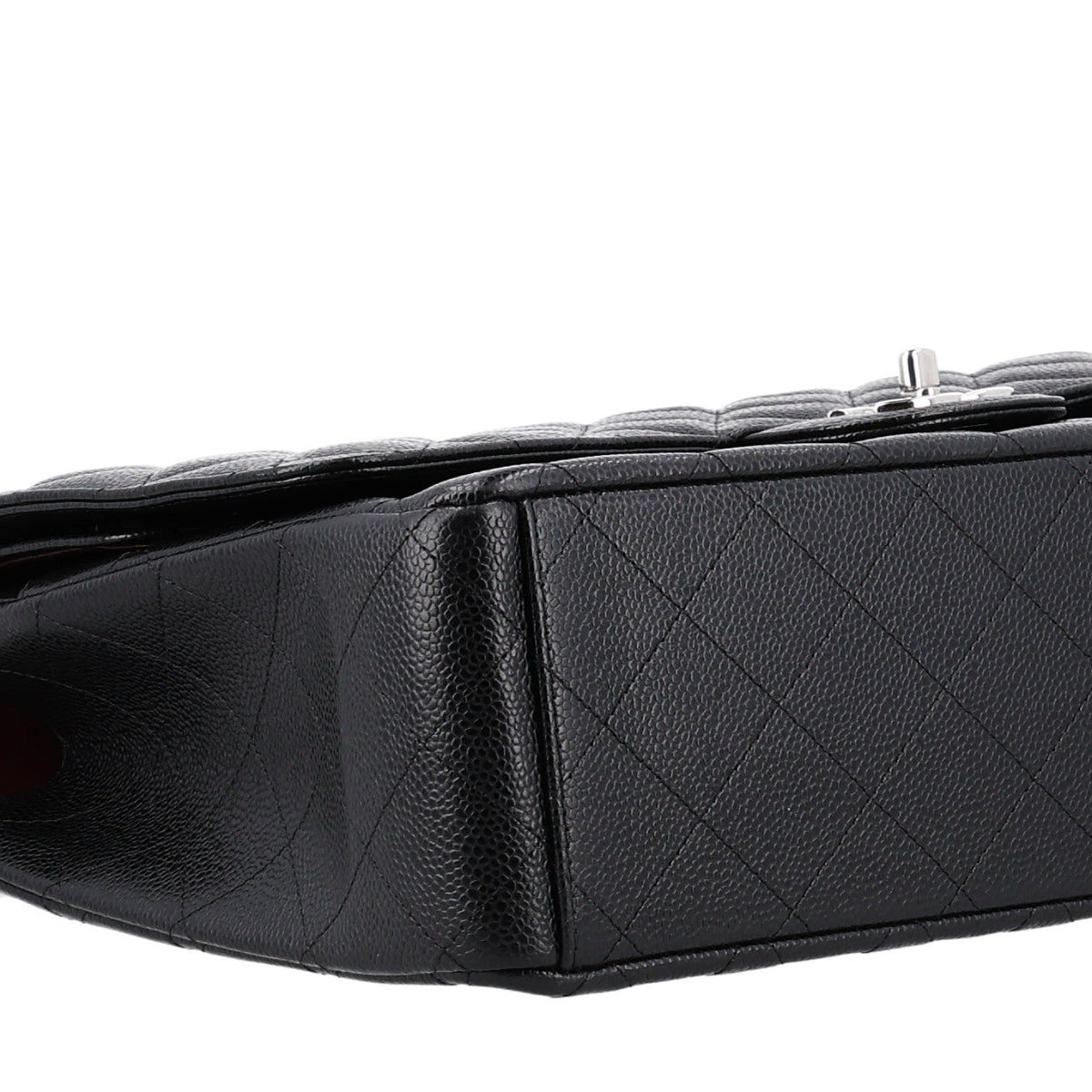 Caviar Quilted Maxi Double Flap Black