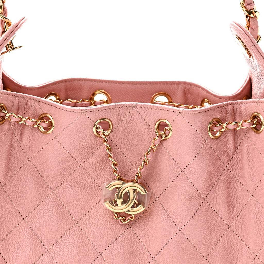 Caviar Quilted Mini Chanel 25 Handbag Pink